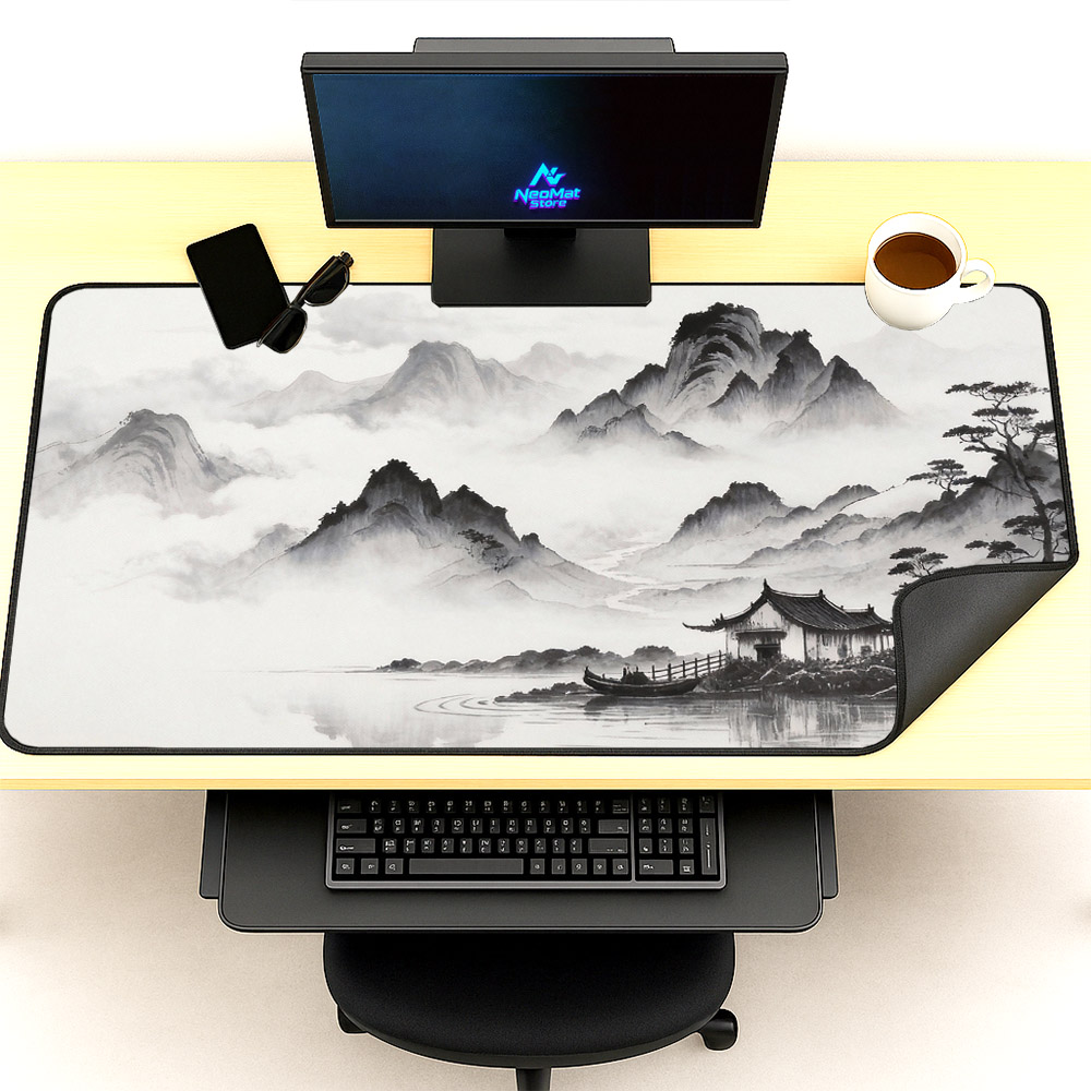 Chinese Mouse Mat Black White  - Gaming Accessories Japan ulasan dan harga
