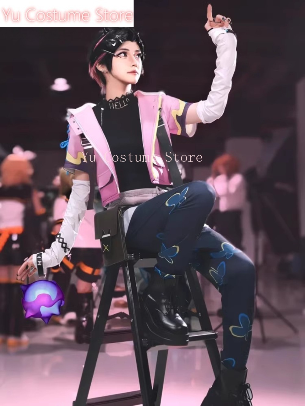Clove Cosplay Costume Purple G - Gaming Accessories Store ulasan dan harga
