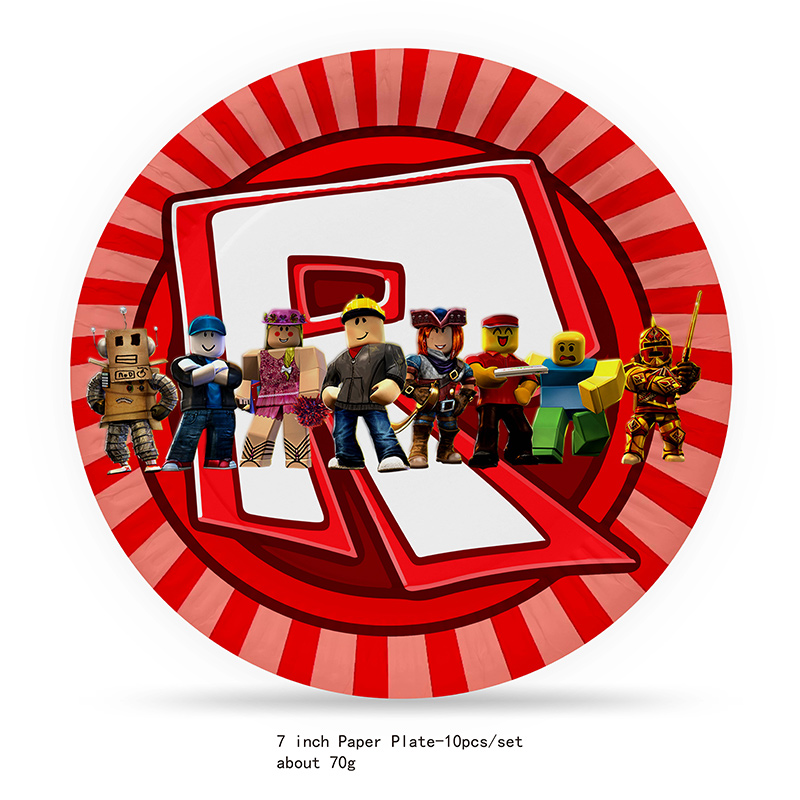 Robot Theme Birthday Party Pap - Gaming Accessories Roblox ulasan dan harga