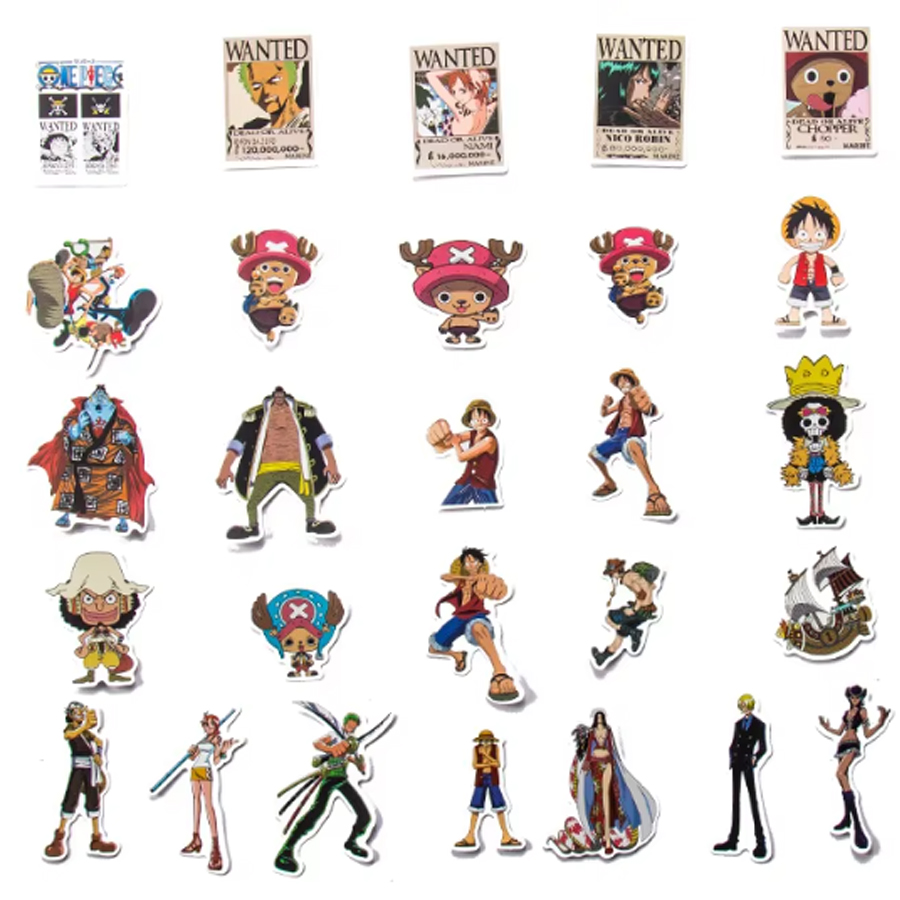 50Pcs One Piece Stickers Party - Gaming Accessories Roblox ulasan dan harga