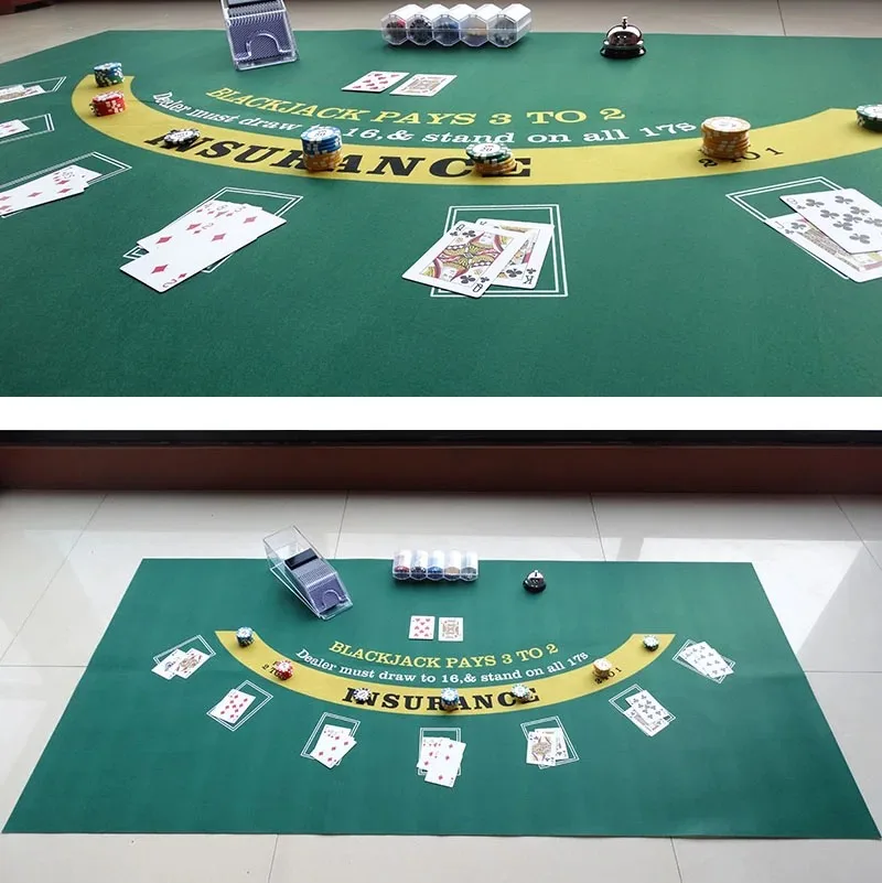 180x90cm Poker Chip Tablecloth - Gaming Accessories ulasan dan harga
