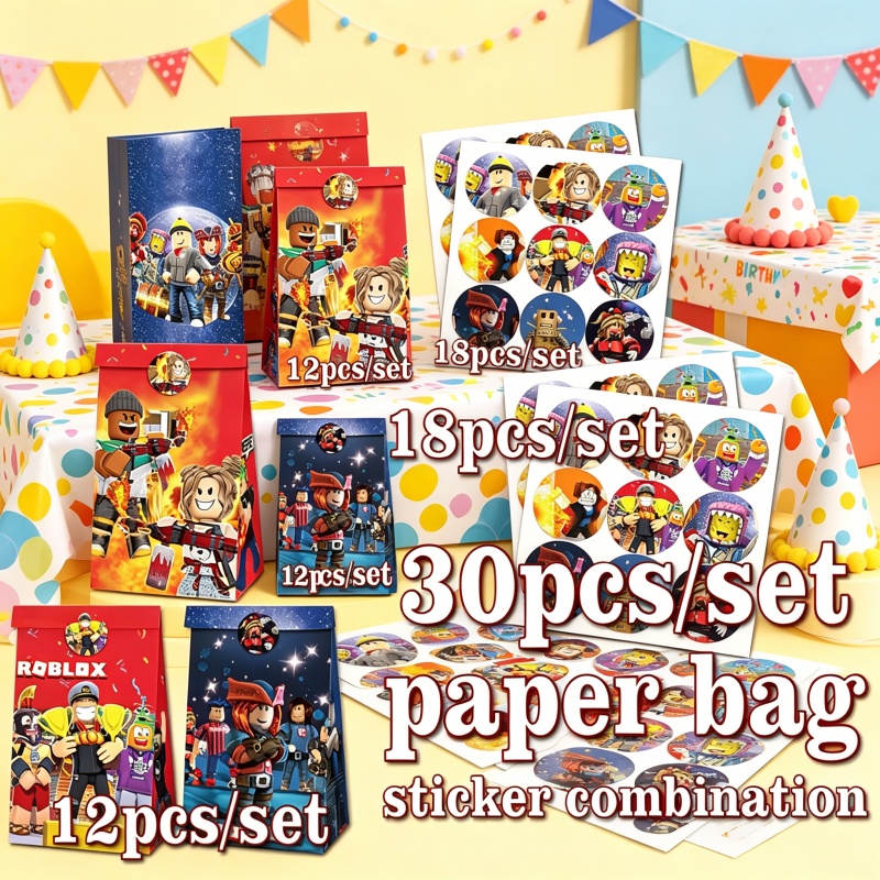Robloxed Paper Bag Sticker Com - Gaming Accessories Roblox ulasan dan harga