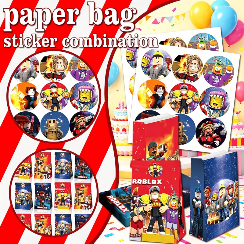 Robloxed Paper Bag Sticker Com - Gaming Accessories Roblox ulasan dan harga