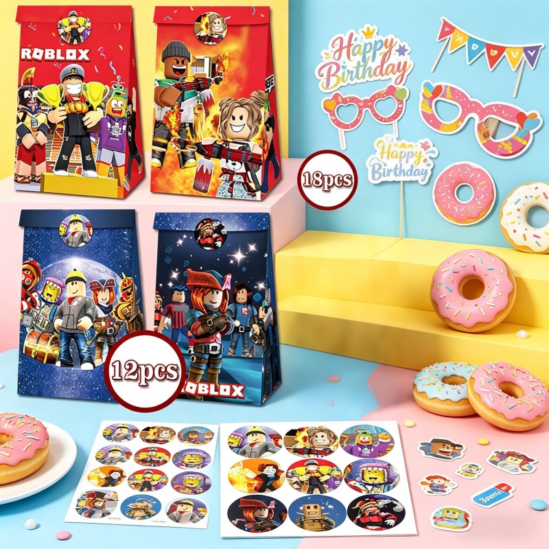 Robloxed Paper Bag Sticker Com - Gaming Accessories Roblox ulasan dan harga