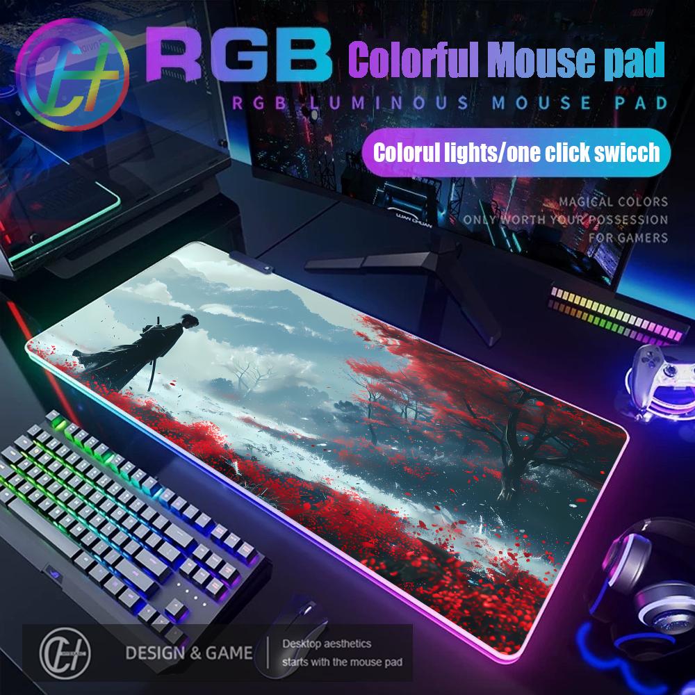 RGB Samurai Warrior Mouse Pad  - Gaming Accessories Companies ulasan dan harga