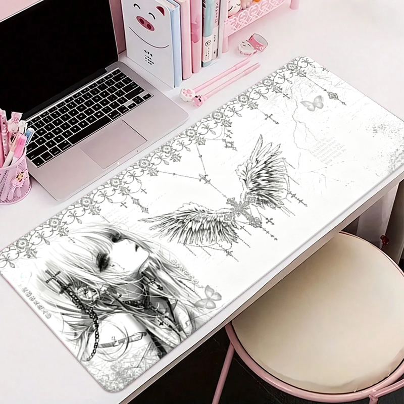 Leather Mousepad Black White A - Gaming Accessories Wholesale ulasan dan harga