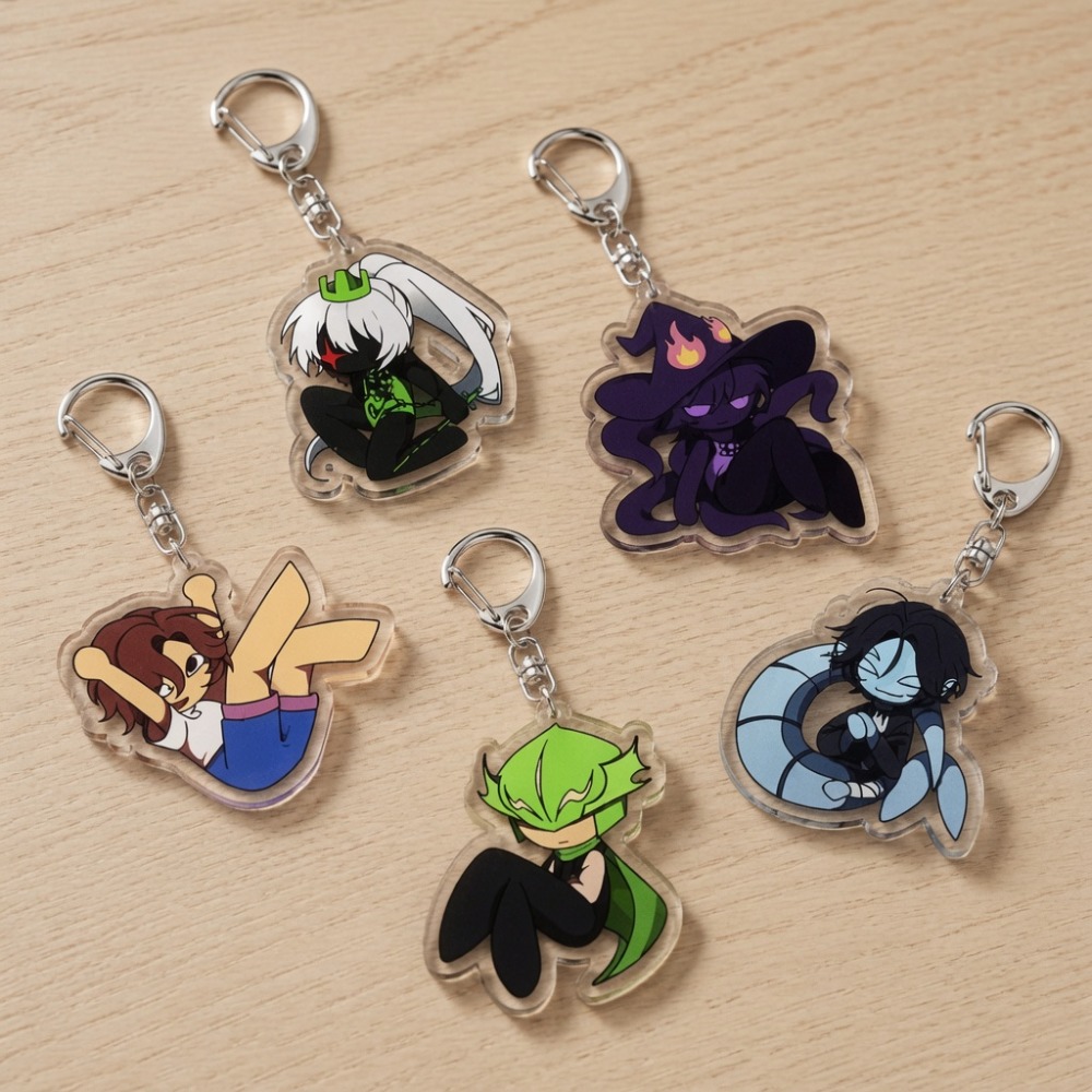 Cute Cartoon Chibi Keychains A - Gaming Accessories ulasan dan harga